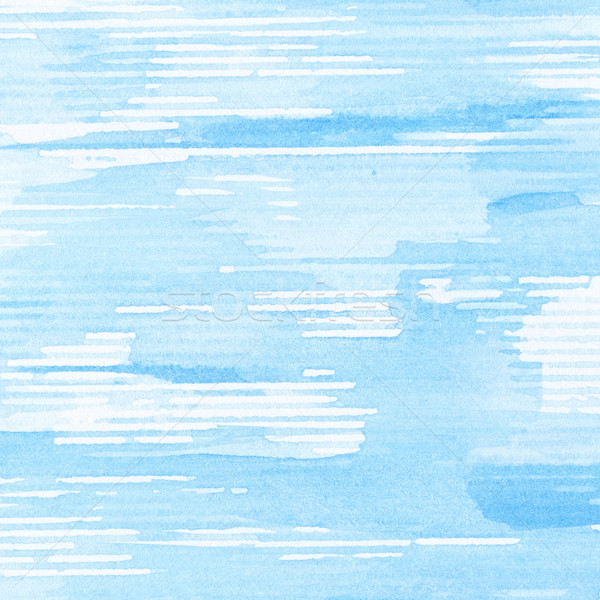 水彩画 抽象的な 青 テクスチャ 手 雪 ストックフォト © donatas1205