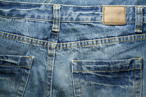 Jeans Label Hosen Textur Hintergrund Stock foto © donatas1205