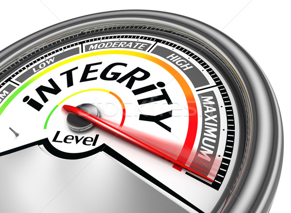 integrity conceptual meter Stock photo © donskarpo