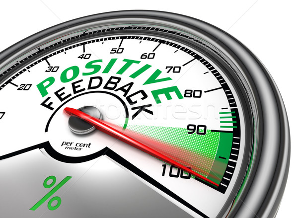 positive feedback conceptual meter Stock photo © donskarpo