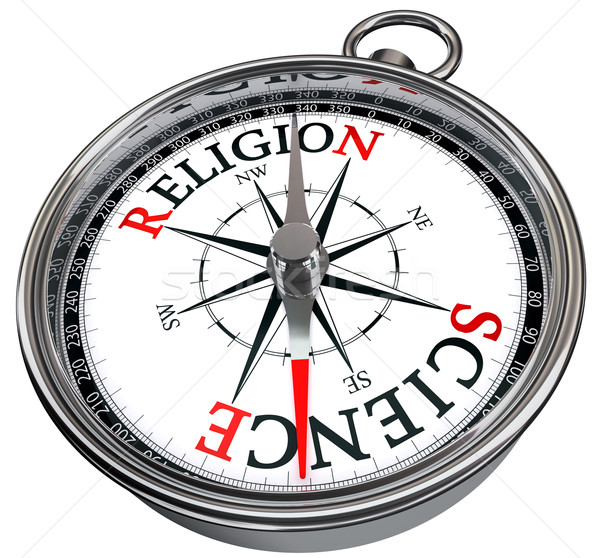 science versus religion concept compass Stock photo © donskarpo