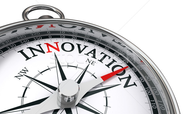 Innovatie kompas geïsoleerd witte business technologie Stockfoto © donskarpo