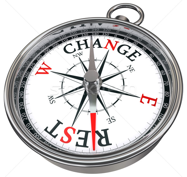 change vs rest concept compass Stock photo © donskarpo