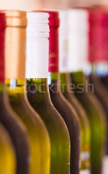 şişeler şarap arka plan içmek Stok fotoğraf © Donvanstaden
