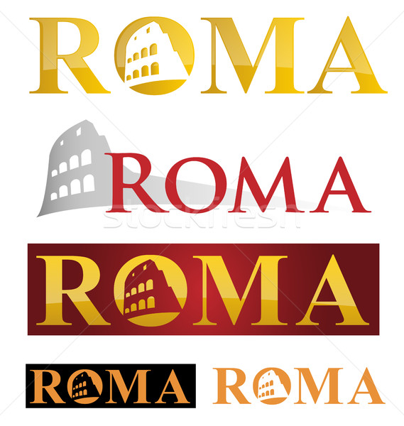 rome icon symbol isolate on white background Stock photo © doomko