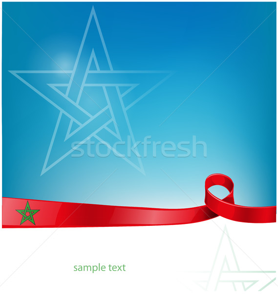 flag of marocco on background Stock photo © doomko