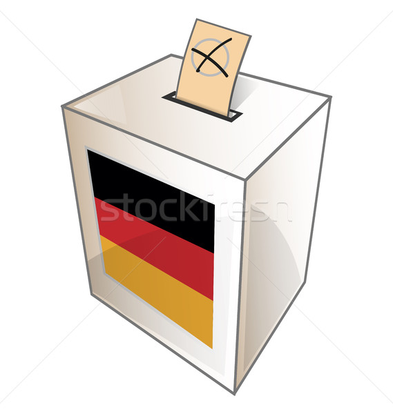 Zdjęcia stock: Urna · symbol · biały · strony · streszczenie · euro