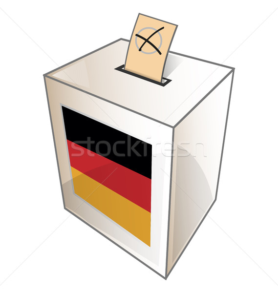 Stockfoto: Urn · symbool · witte · partij · abstract · euro