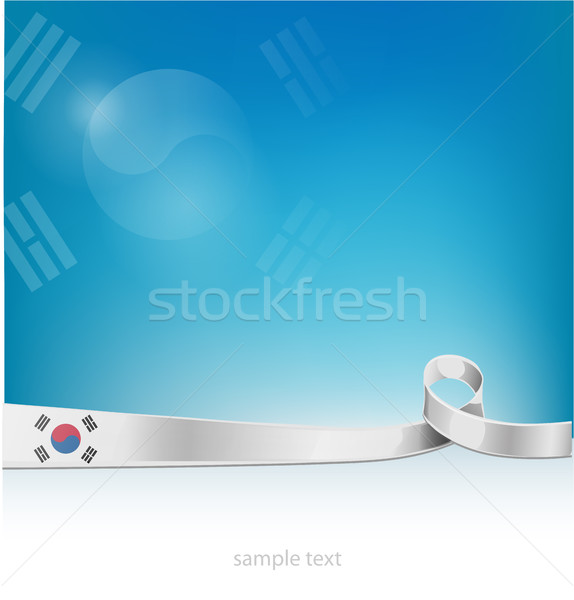 flag of south korea on background Stock photo © doomko