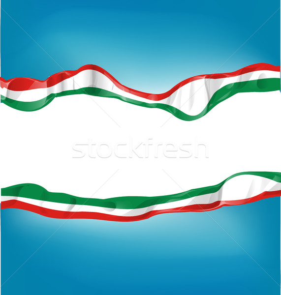 Foto stock: Italiano · mexicano · bandeira · negócio · céu · fundo