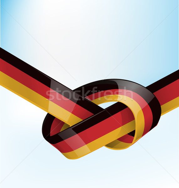 germanic ribbon  flag on sky  background  Stock photo © doomko