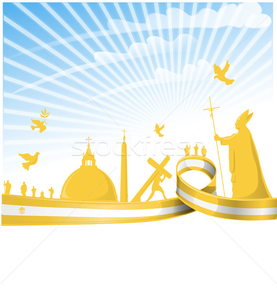 Imagine de stoc: Vatican · pavilion · cer · proiect · trece · pasăre