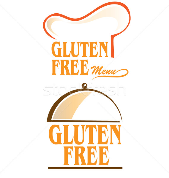 gluten free symbol set isolated on white background Stock photo © doomko