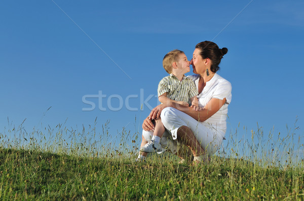женщину ребенка Открытый счастливым матери Сток-фото © dotshock