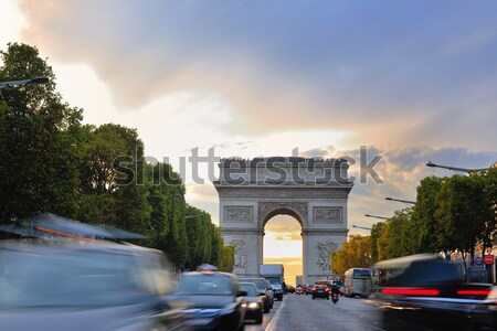 Stock photo: Arc de Triomphe, Paris,  France