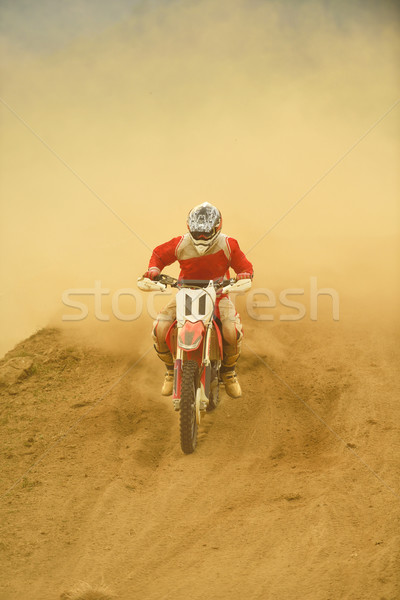 Motorcross fiets race snelheid macht extreme Stockfoto © dotshock