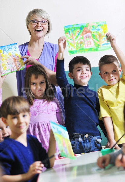 Foto d'archivio: Ragazzi · felice · bambino · gruppo · divertimento