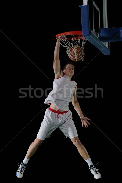 Eylem basketbol oyun spor oyuncu Stok fotoğraf © dotshock