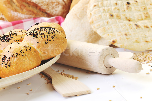 fresh bread food group Stock photo © dotshock