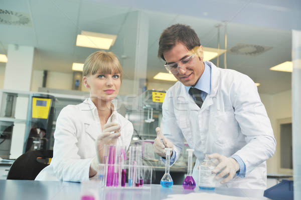 science people in bright lab Stock photo © dotshock