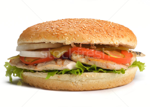 Zdjęcia stock: Hamburger · martwa · natura · fast · food · menu · frytki · napój · bezalkoholowy
