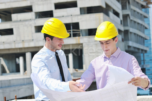 Foto stock: Equipo · personas · grupo · comprobar · documentos