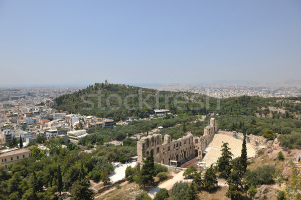 Görögország Athén Parthenon híres európai turista Stock fotó © dotshock