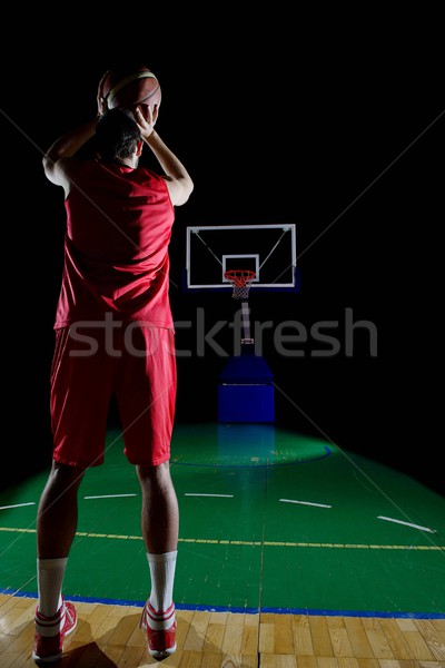 Maßnahmen Basketball Spiel Sport Spieler Stock foto © dotshock