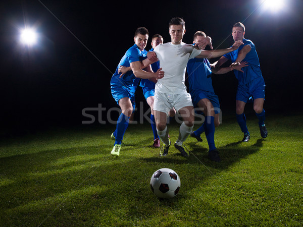 Futbol oyuncular düello futbol takım oyuncu Stok fotoğraf © dotshock