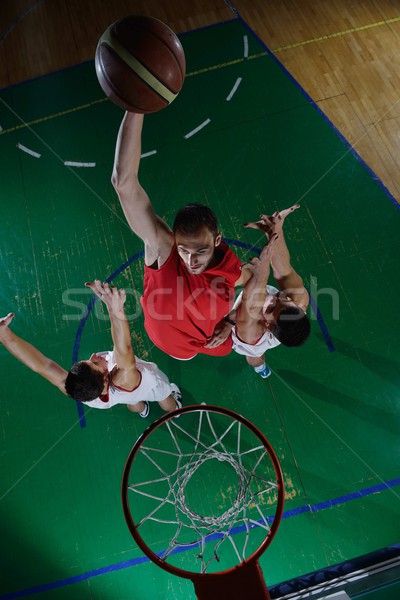 Maßnahmen Basketball Spiel Sport Spieler Stock foto © dotshock