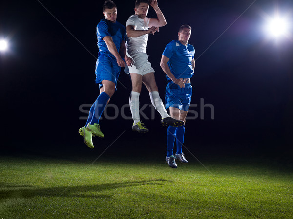 Futbol oyuncular düello futbol takım oyuncu Stok fotoğraf © dotshock