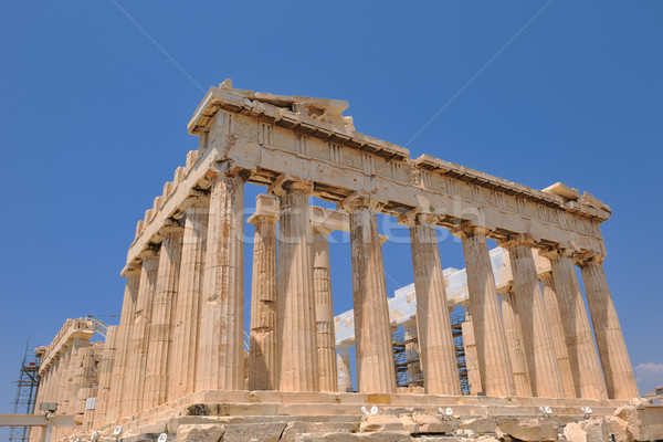 Griekenland Athene Parthenon beroemd europese toeristische Stockfoto © dotshock