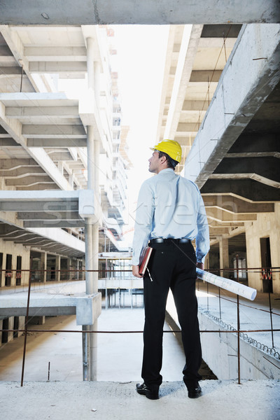 [[stock_photo]]: Architecte · homme · d'affaires · ingénieur · gestionnaire · projet