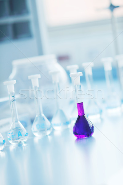 test tubes in bright modern labaratory Stock photo © dotshock