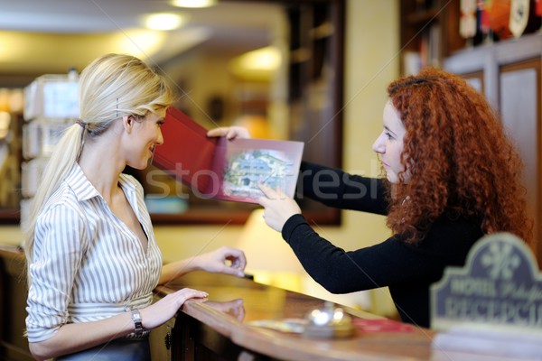 Stock photo: hotel reception