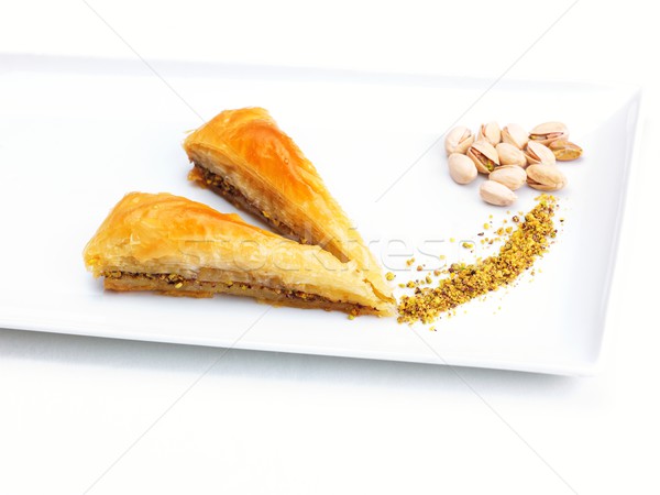 Stock photo: turkish baklava dessert