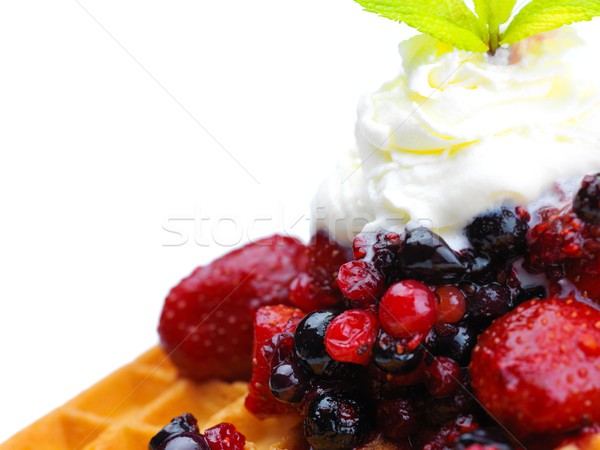 Vruchten drie Italiaans icecream noten chocolade Stockfoto © dotshock