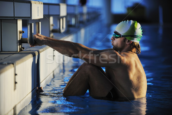 young swimmmer on swimming start Stock photo © dotshock