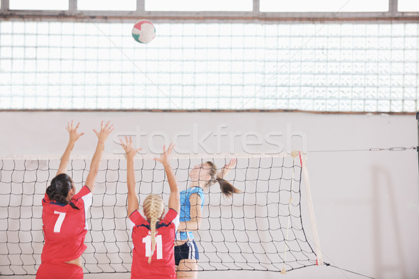 女の子 演奏 バレーボール ゲーム スポーツ ストックフォト © dotshock