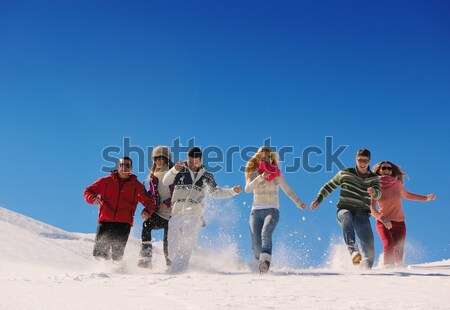 Stock photo: joy of winter season