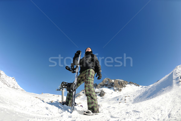 Zdjęcia stock: Radości · sezon · zimowy · zimą · kobieta · narciarskie · sportu