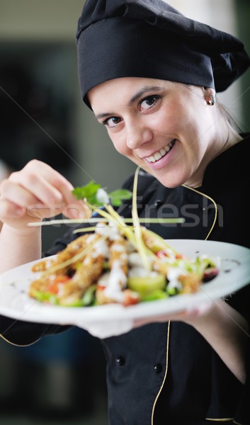 chef preparing meal Stock photo © dotshock