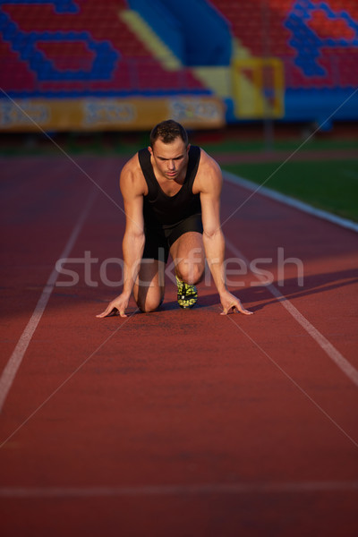 Athletic man start Stock photo © dotshock
