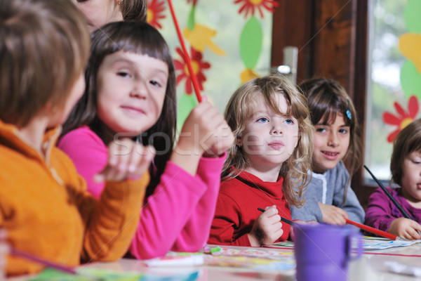 幼稚園 子供 幸せ 子 グループ 楽しい ストックフォト © dotshock