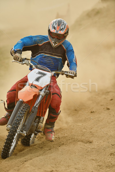 Foto stock: Motocross · bicicleta · raça · acelerar · poder · extremo