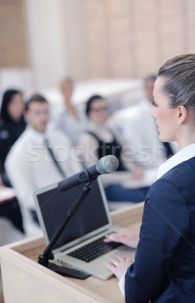 деловой женщины презентация деловые люди группа заседание семинара Сток-фото © dotshock