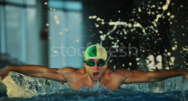 Nuotatore salute fitness stile di vita giovani atleta Foto d'archivio © dotshock