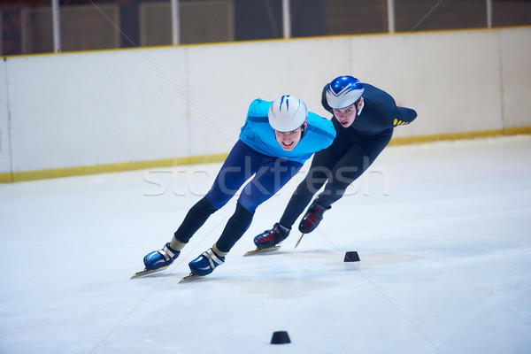 Acelerar patinação esportes jovem atletas mulher Foto stock © dotshock