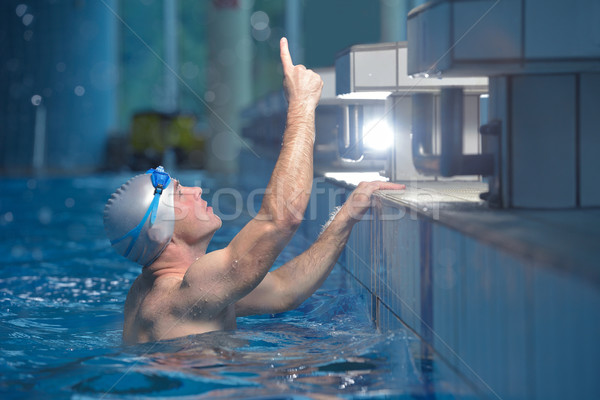 Nuotatore atleta salute fitness stile di vita giovani Foto d'archivio © dotshock