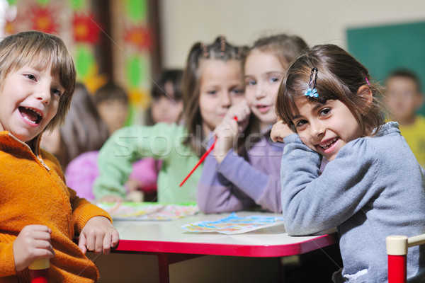 幼稚園 子供 幸せ 子 グループ 楽しい ストックフォト © dotshock